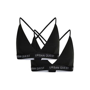 Urban Quest 2-Pack Bamboo Triangle BH, zwart