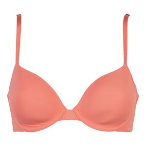 Calvin klein Lingeri Lightly Lined Demi BH Met Beugel, Kleur: Oranje Orange