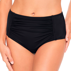 Wiki Swim Vorm midi bikinislip, zwart