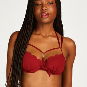 Hunkemöller Scallop Rio bikinitop met beugel, rood