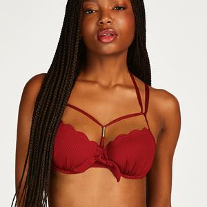 Hunkemöller Scallop Rio Bikinitop, Kleur: Rhubarb