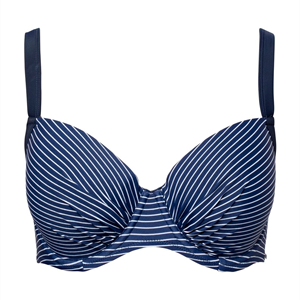 Wiki Blauw Balconette Bikinitop, Kleur: Blauw