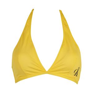 Calvin klein Halter Neck Bikinitop, Kleur: Hazard Geel