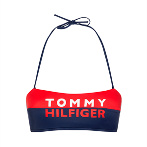 Tommy hilfiger Fixed Bendeau Bikinitop, Kleur: Rood Glare
