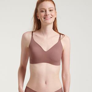 Sloggi Zero Microfibre. Bralette BH, Kleur: Cacao