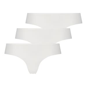 Hunkemöller Invisible lace back 3-Pack brazilian slip, wit