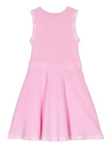 twinsetkids TWINSET Kids Jurk met logo afwerking - Roze