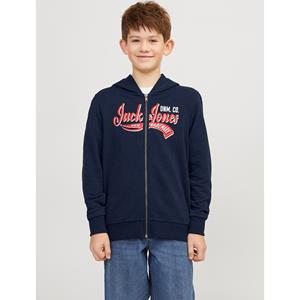 Jack & Jones Junior Hoodie JJELOGO SWEAT ZIP 2COL SS24 NOOS JNR