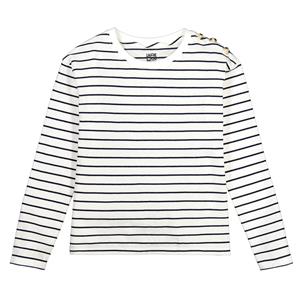 LA REDOUTE COLLECTIONS Marine T-shirt met lange mouwen, in katoen