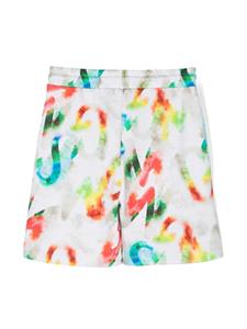 MSGM Kids Katoenen shorts - Wit