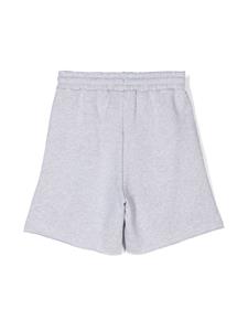 msgmkids MSGM Kids Katoenen shorts met logoprint - Grijs