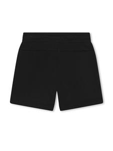 Karl Lagerfeld Kids Trainingsshorts met logoprint - Zwart