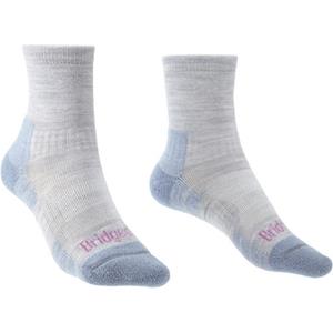 Bridgedale Lightweight Merino Performance 3/4 Crew Dames Wandelsok Grey Smoky Blue