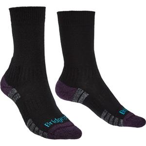 Bridgedale Lightweight Merino Performance Boot Dames Wandelsok Black Purple