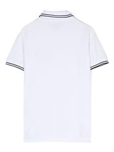 stoneislandjunior Stone Island Junior Poloshirt met Compass-logopatch - Wit