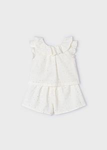 Mayoral Meisjes shorts set - Natural