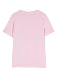stoneislandjunior Stone Island Junior T-shirt met Compass-logopatch - Roze