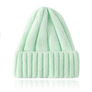 LGT JWLS Warme Wintermuts voor dames in Wol blend - Lichtgroen