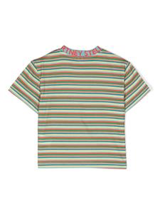 stellamccartneykids Stella McCartney Kids Gestreept katoenen T-shirt - Blauw
