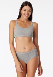 Schiesser Bustier dubbelrib biologisch katoen zwart - Pure Rib 