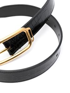 tomford TOM FORD Riem met krokodillen-reliëf - Zwart
