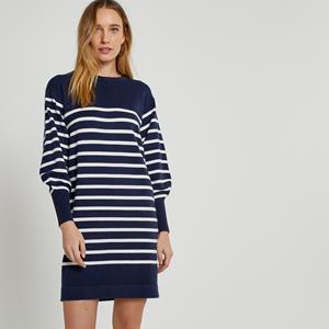 LA REDOUTE COLLECTIONS Korte jurk in tricot, gestreept