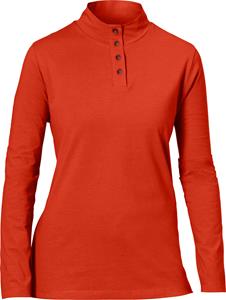 Your Look... for less! Dames Shirt met opstaande kraag terracotta Größe