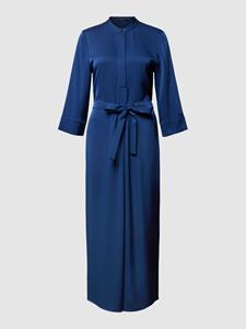 Windsor Midi-jurk met blinde knoopsluiting.