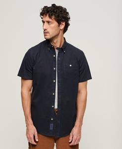 Superdry Mannen The Merchant Store - Overhemd met Korte Mouwen Blauw