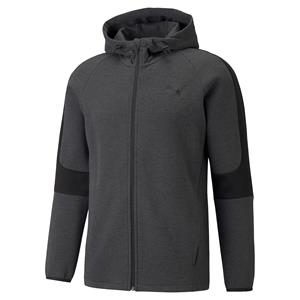 Men's Puma Evostripe Core Full Zip Hoodie in Grey Heather