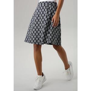 Aniston SELECTED Jerseyrok met gestreepte stippen