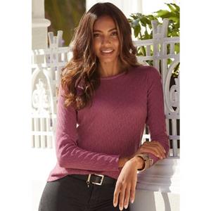 Vivance Langarmshirt, (1 tlg.), mit modischem Ajourmuster
