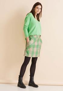 STREET ONE Sommerrock Style Maja Fake Wool check