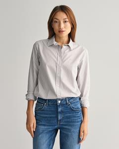 Gant Blusenshirt REG POPLIN STRIPED SHIRT, MID GREY