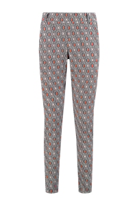 Helena Hart 7510disc Broek Chino Print Disc Chino Abrikoos