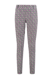 Helena Hart Broek chino print disc 7510 disc pink