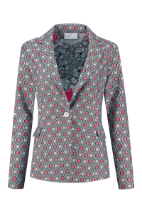 Helena Hart Female Jassen 7531disc Blazer Jake Print Disc