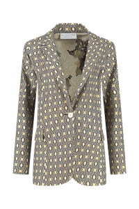 Helena Hart 7531disc Blazer Jake Print Disc Blazers Sand