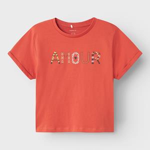 T-shirt Korte Mouw Name it NKFTMORINA SS LOOSE TOP PS