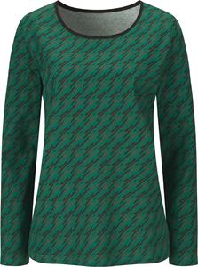 Your Look... for less! Dames Shirt met lange mouwen groen/zwart geprint Größe