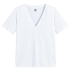 LA REDOUTE COLLECTIONS Loose T-shirt met V-hals, korte mouwen