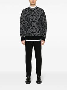 Versace Trui met geometrisch patroon - Grijs