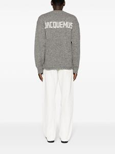 Jacquemus La Pavane trui met intarsia logo - Grijs