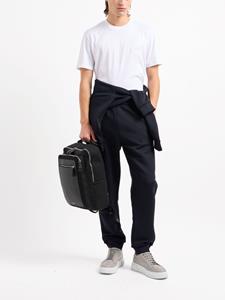 giorgioarmani Giorgio Armani Trui met geborduurd logo en ronde hals - Blauw