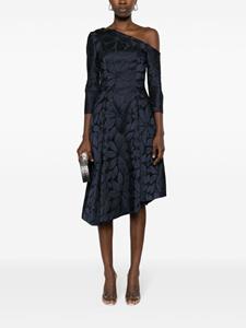 talbotrunhof Talbot Runhof Midi-jurk met bloemenpatch - Blauw