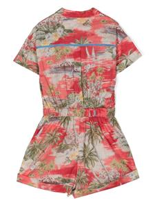 zimmermannkids ZIMMERMANN Kids Romper met print - Rood