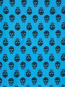 alexandermcqueen Alexander McQueen Sjaal met doodskopprint - Blauw