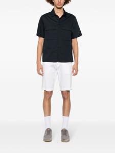Fay Bermuda shorts met logopatch - Wit