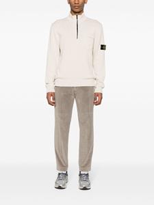 stoneisland Stone Island Bouclé trui met Compass-logopatch - Beige