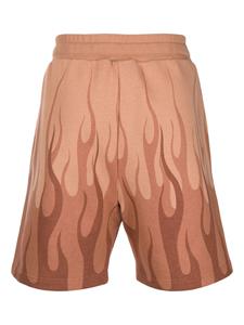 Vision Of Super Shorts met vlammenprint - Bruin